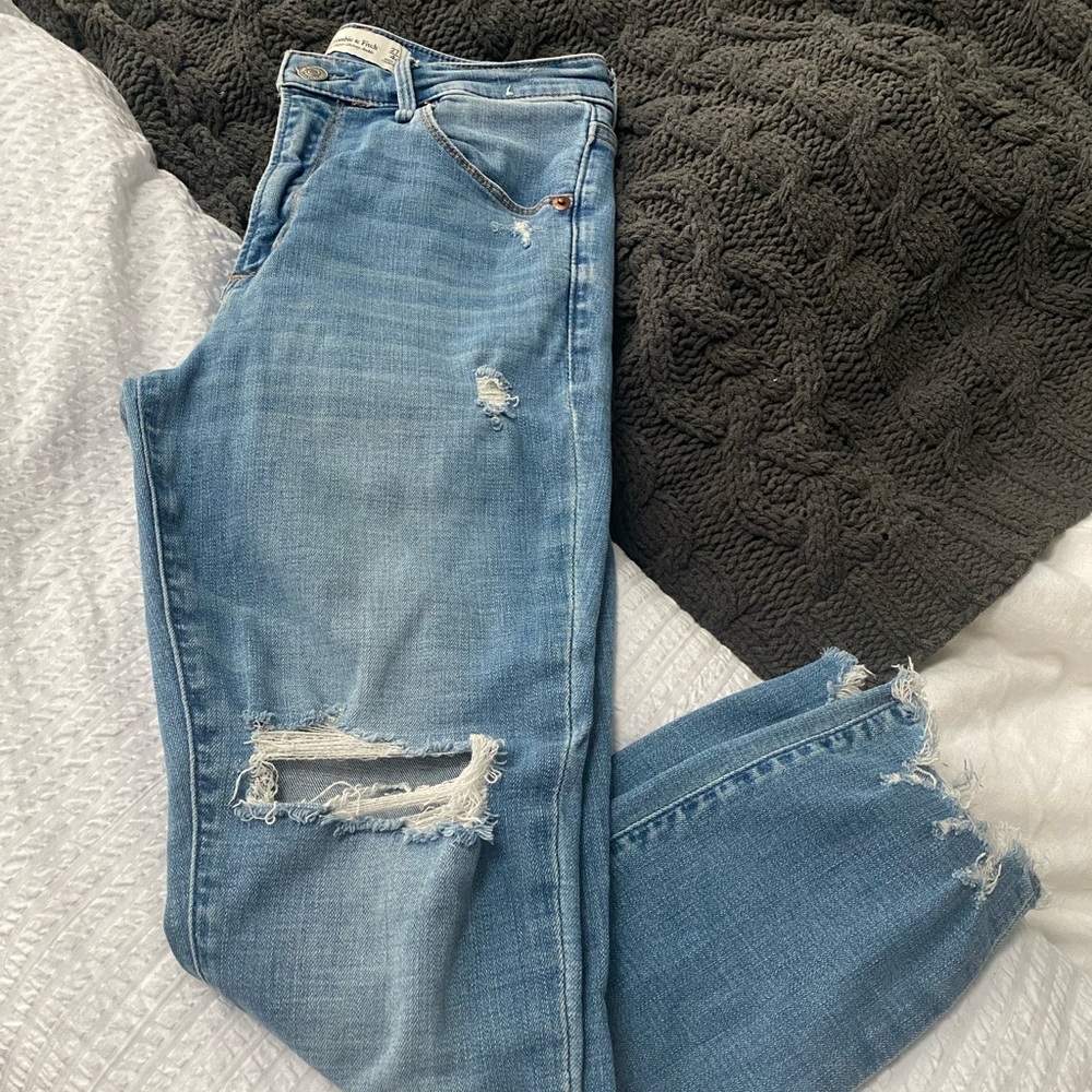 A&F - high rise skinny ankle jeans